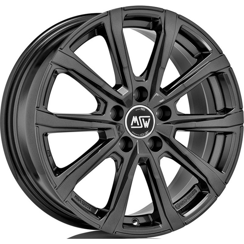 Cerchio MSW Msw 79 Gloss Dark Grey 5 fori 16\" 6.5X16 ET41 5x112