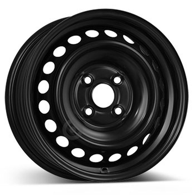 Cerchi in Lega KFZ ALCAR Steel Nero 4 fori 14\" 5.5X14 ET42 4x100