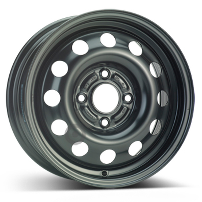 Cerchi in Lega KFZ ALCAR Steel Nero 4 fori 14\" 6X14 ET41 4x108