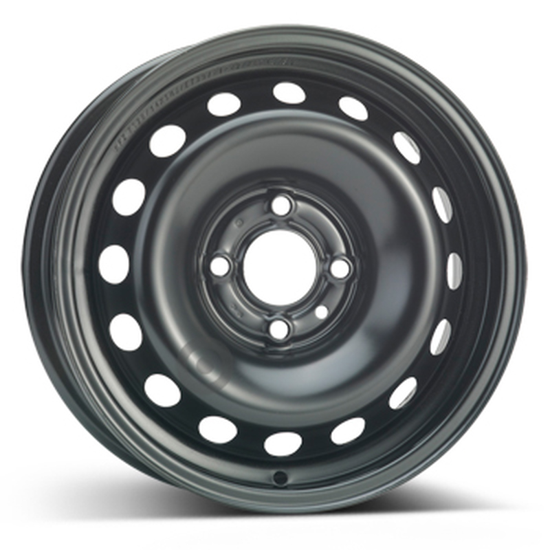 Cerchi in Lega KFZ ALCAR Steel Nero 4 fori 14\" 5.5X14 ET29 4x100