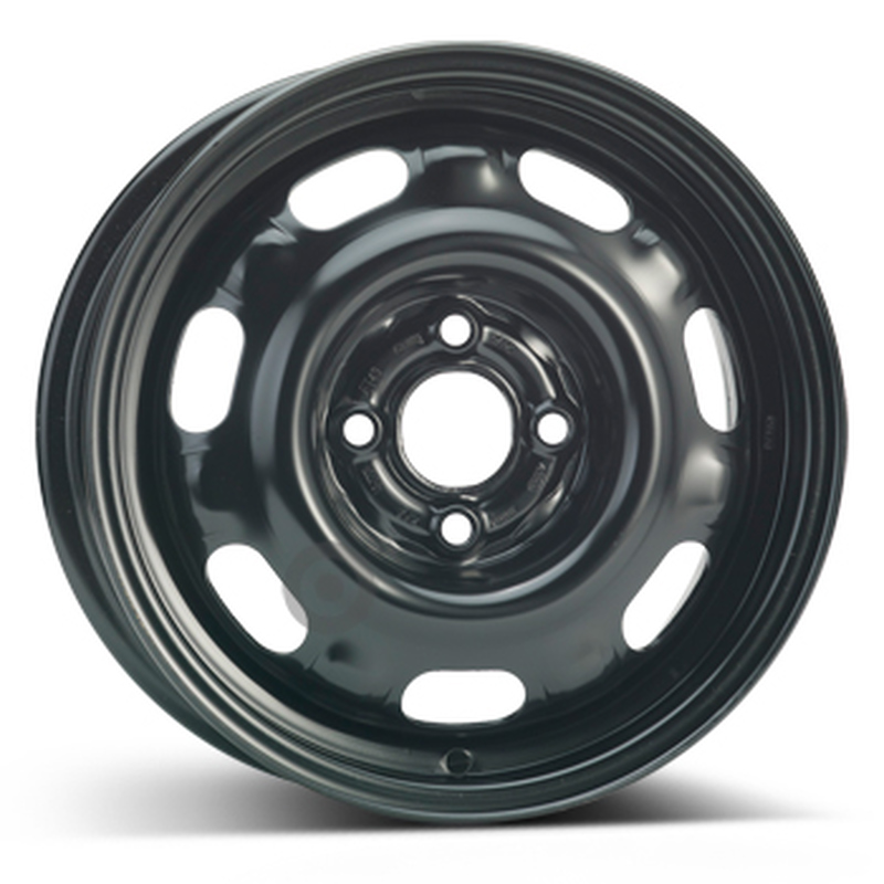 Cerchi in Lega KFZ ALCAR Steel Nero 4 fori 14\" 6X14 ET43 4x100
