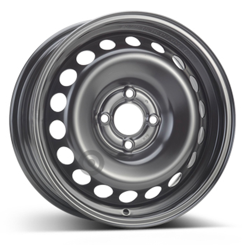 Cerchi in Lega KFZ ALCAR Steel Nero 4 fori 15\" 6X15 ET40 4x100