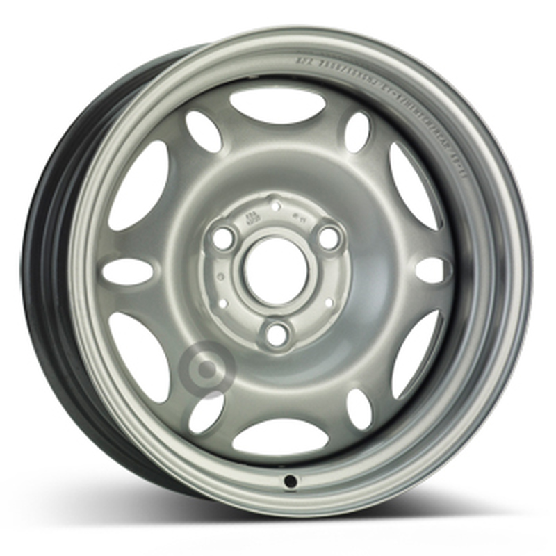 Cerchi in Lega KFZ ALCAR Steel Silver 3 fori 15\" 4X15 ET27 3x112