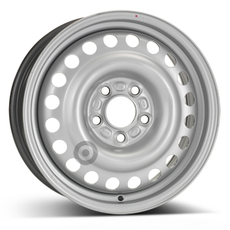 Cerchi in Lega KFZ ALCAR Steel Silver 5 fori 15\" 6X15 ET52.5 5x108