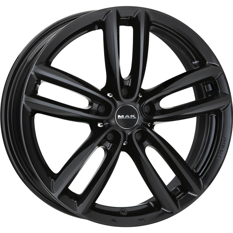 Cerchi in Lega MAK Oxford Glossy Black 5 fori 16\" 6.5X16 ET46 5x120