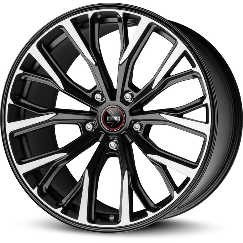 Cerchi in Lega MOMO WHEELS RF-02 Nero Opaco Diamantato 5 fori 20\" 9X20 ET25 5x112
