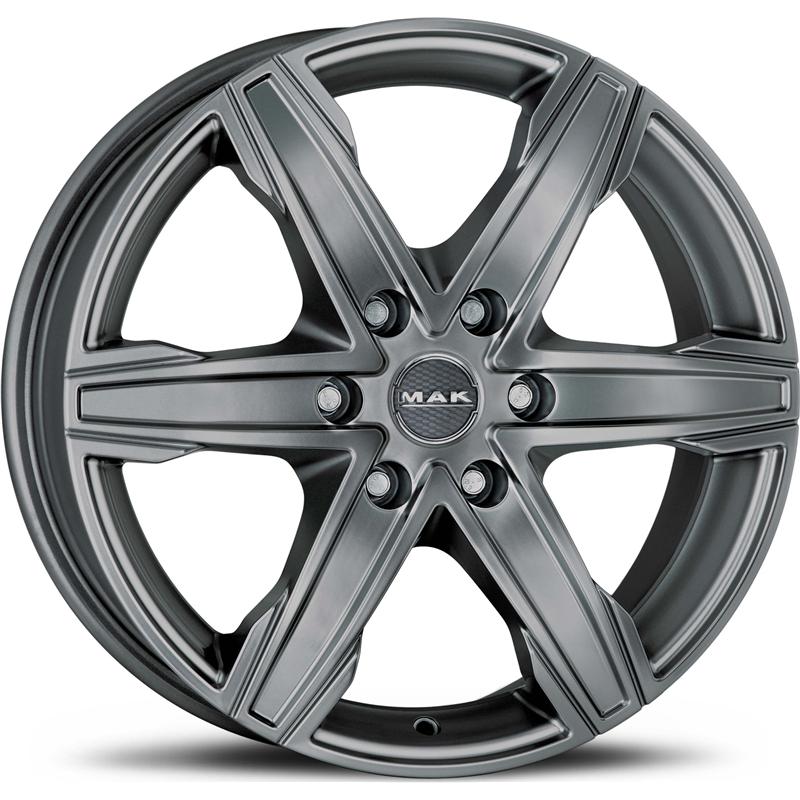 Cerchi in Lega MAK King6 Light Titan 6 fori 16\" 6.5X16 ET50 6x125