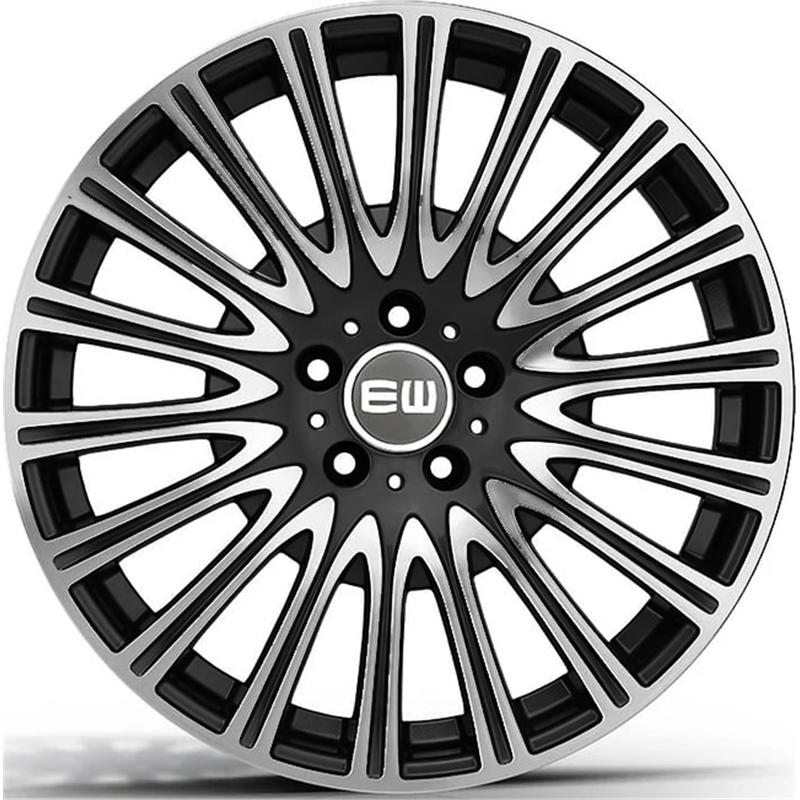 Cerchi in Lega EW Ew13 Turbine Black Polished 5 fori 18\" 9X18 ET49 5x112