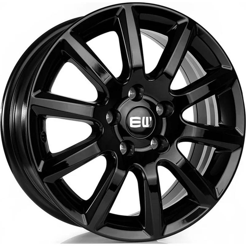 Cerchi in Lega EW Ej19 Viper Black 5 fori 16\" 6.5X16 ET35 5x110