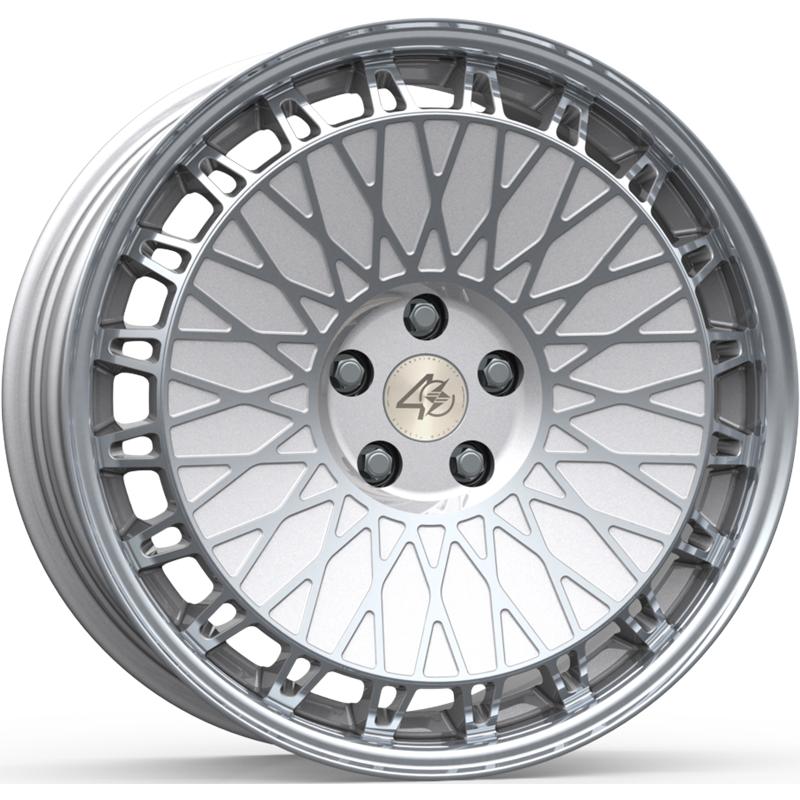Cerchi in Lega ETA BETA Eb40 Matt Silver Full Polish 5 fori 19\" 8.5X19 ET45 5x112