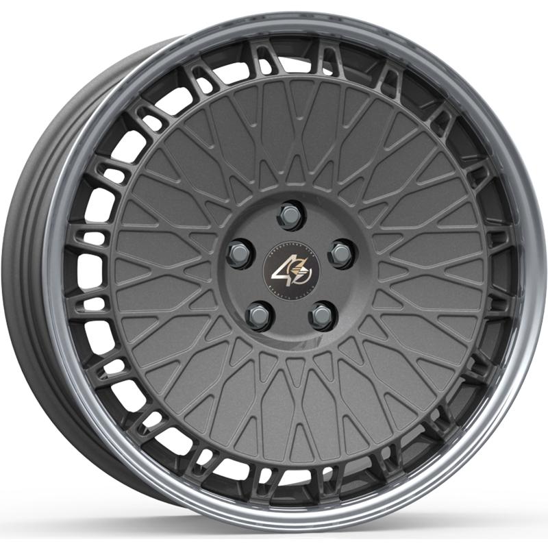 Cerchi in Lega ETA BETA Eb40 Shiny Anthracite Lip Polish 5 fori 19\" 8.5X19 ET42 5x120
