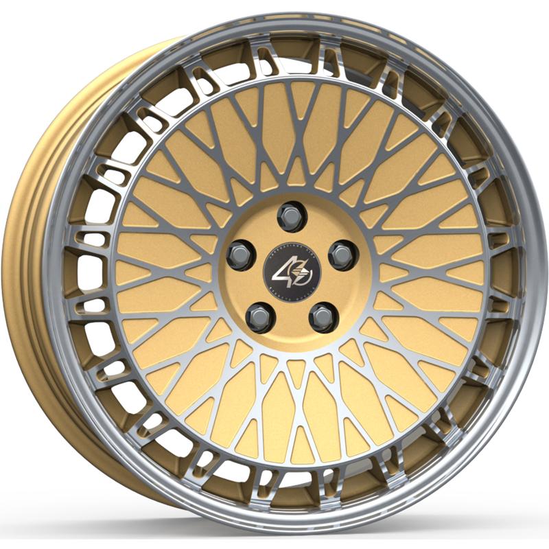 Cerchi in Lega ETA BETA Eb40 Shiny Gold Full Polish 5 fori 19\" 8.5X19 ET42 5x120