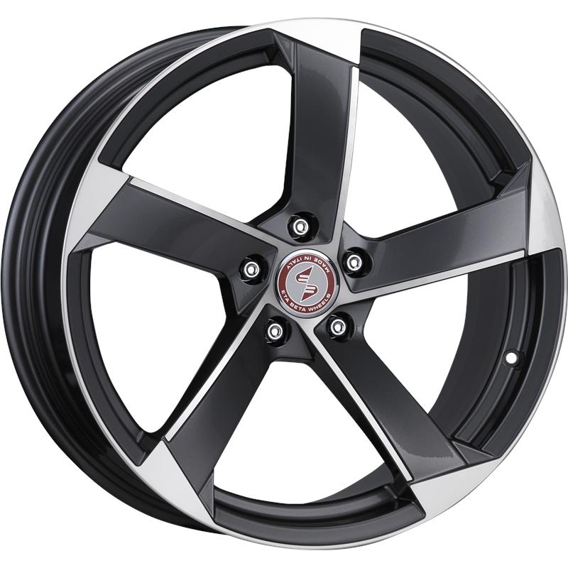 Cerchi in Lega ETA BETA Magic Shiny Anthracite Full Polish 5 fori 19\" 8.5X19 ET25 5x112