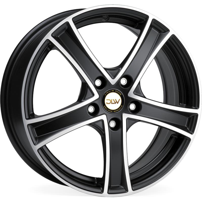 Cerchi in Lega ETA BETA OG-1 Shiny Black Full Polish 5 fori 17\" 7X17 ET42 5x112