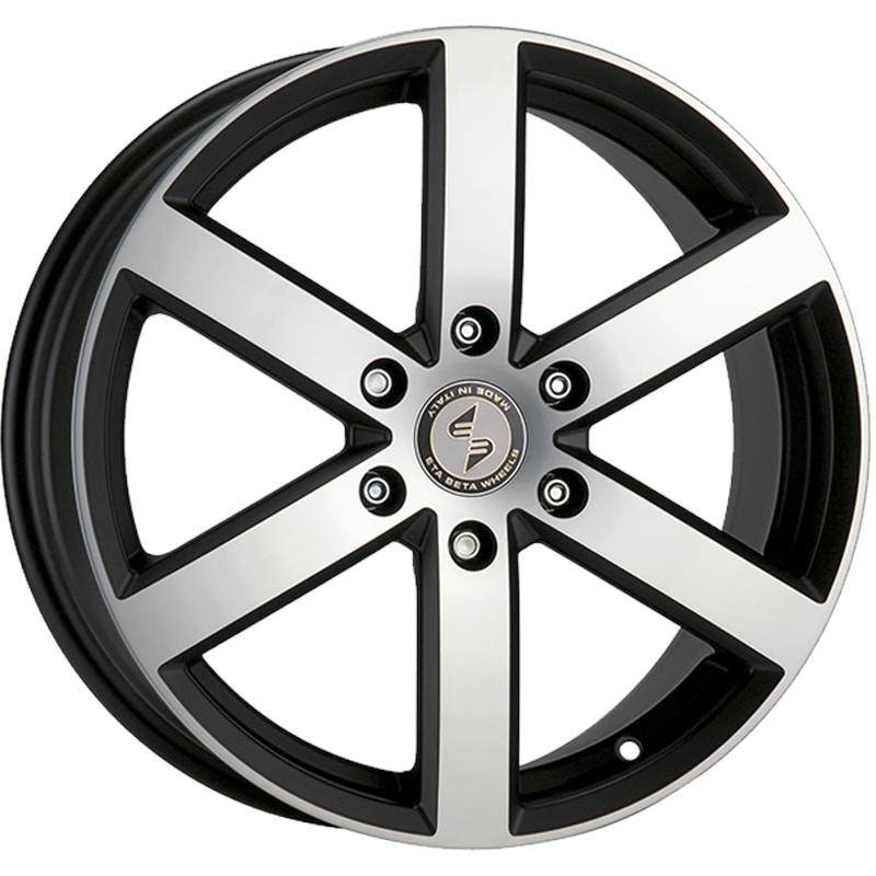 Cerchi in Lega ETA BETA Robus Matt Black Full Polish 6 fori 16\" 7X16 ET38 6x139.7