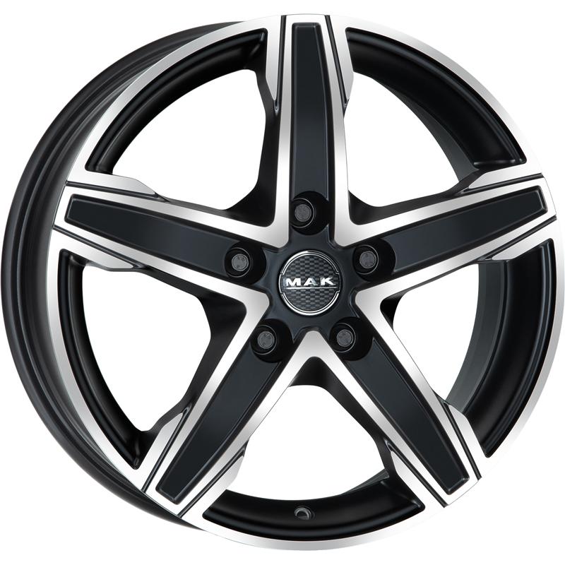 Cerchi in Lega MAK King5 Ice Black 5 fori 16\" 6.5X16 ET55 5x118