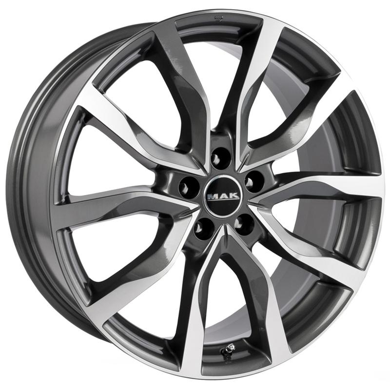 Cerchi in Lega MAK Highlands Gun Metallic Mirror 5 fori 20\" 8.5X20 ET12 5x108
