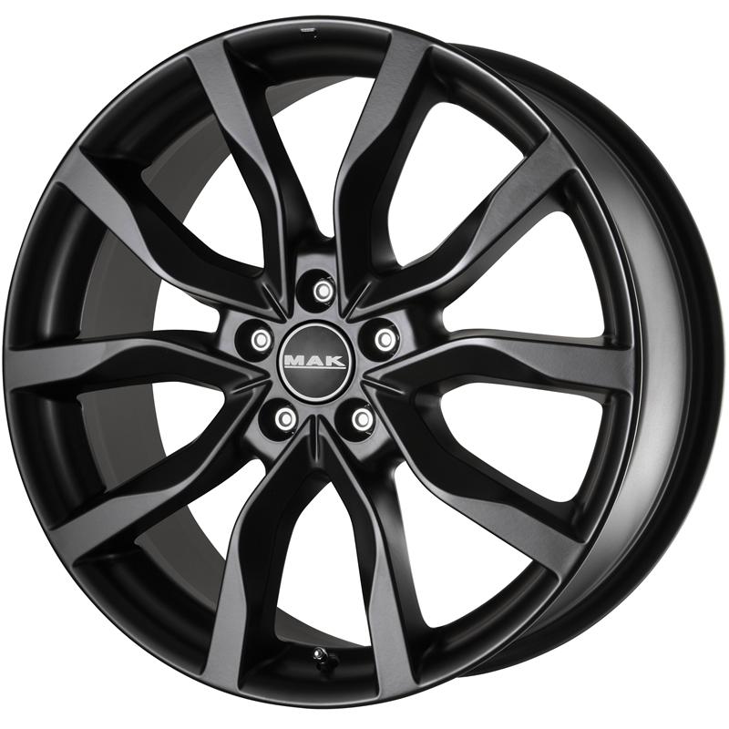 Cerchi in Lega MAK Highlands Matt Black 5 fori 16\" 6.5X16 ET40 5x114.3