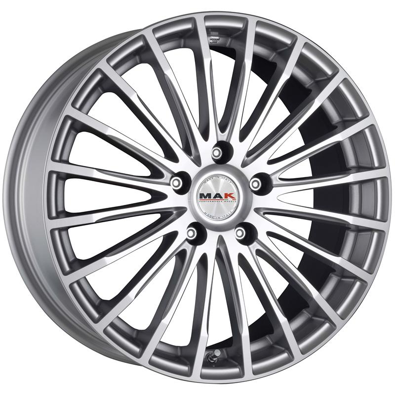 Cerchi in Lega MAK Fatale Silver 5 fori 18\" 8X18 ET40 5x114.3