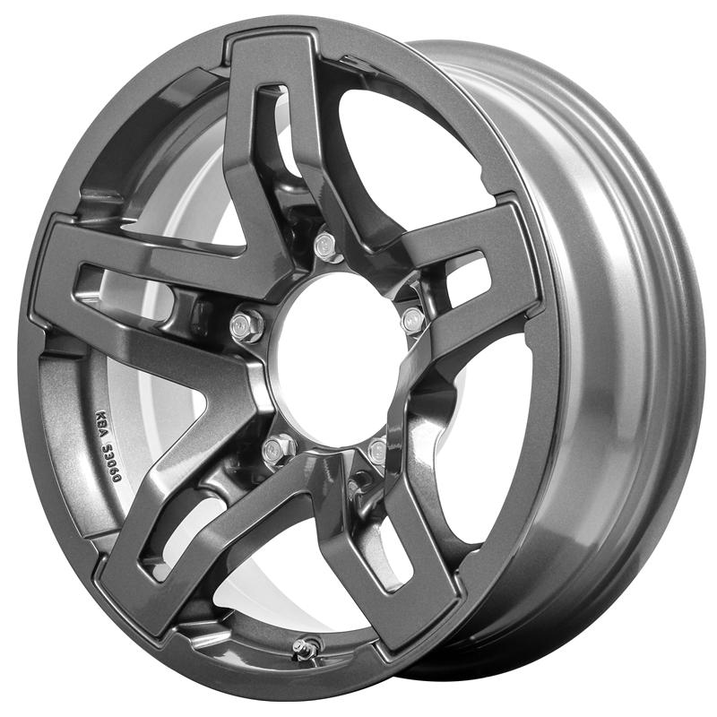 Cerchi in Lega RC DESIGN Rc33x Titanium 5 fori 15\" 5.5X15 ET5 5x139.7