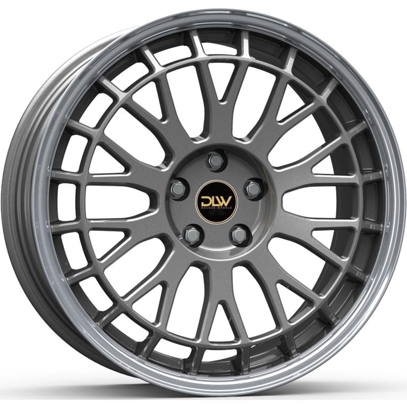 Cerchi in Lega ETA BETA Unit Shiny Anthracite Lip Polish 5 fori 21\" 9.5X21 ET33 5x112