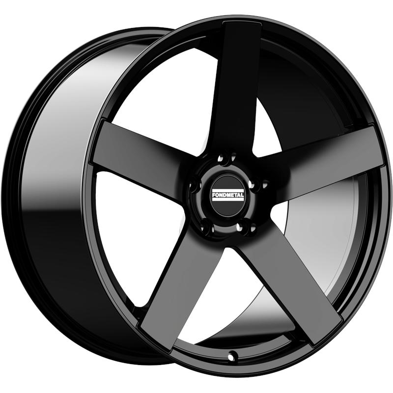 Cerchi in Lega FONDMETAL Istar Glossy Black 5 fori 22\" 9X22 ET44.5 5x120