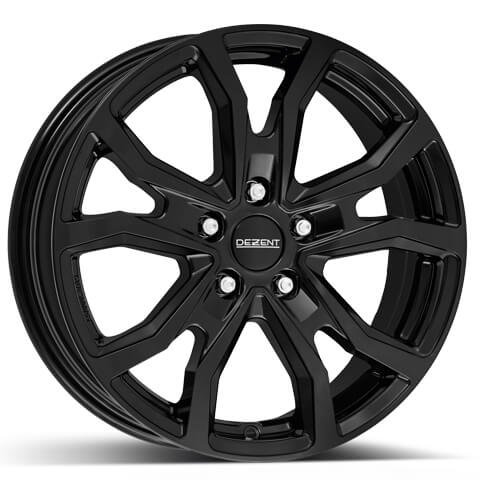 Cerchi in Lega DEZENT Tv Trailer Black 5 fori 14\" 6X14 ET30.05 5x112
