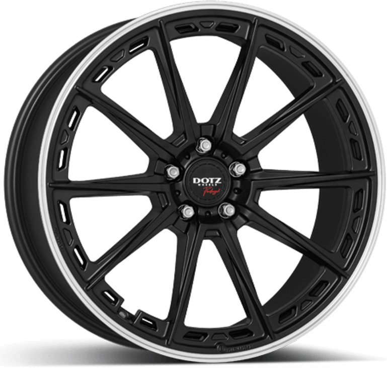Cerchi in Lega DOTZ Sonoma Matt Black Lip Polish 5 fori 20\" 8X20 ET41 5x112