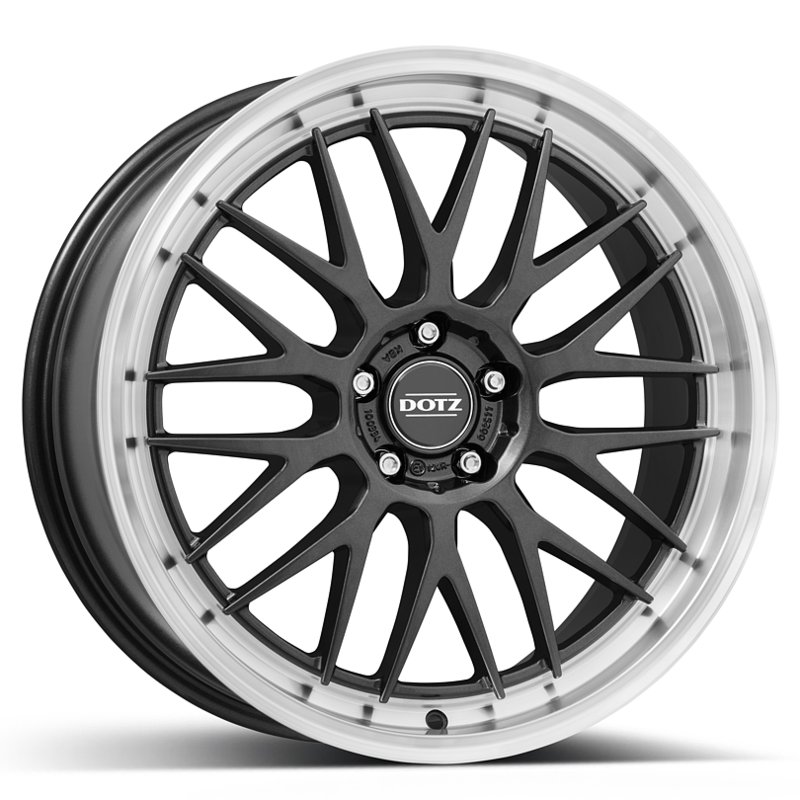 Cerchi in Lega DOTZ Bilbao Gunmetal Matt Polished Lip 5 fori 20\" 8X20 ET47 5x112