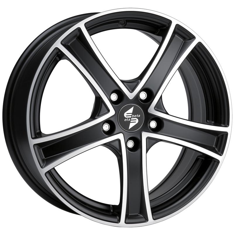 Cerchi in Lega ETA BETA OG-1 Matt Black Full Polish 5 fori 16\" 6.5X16 ET39 5x98