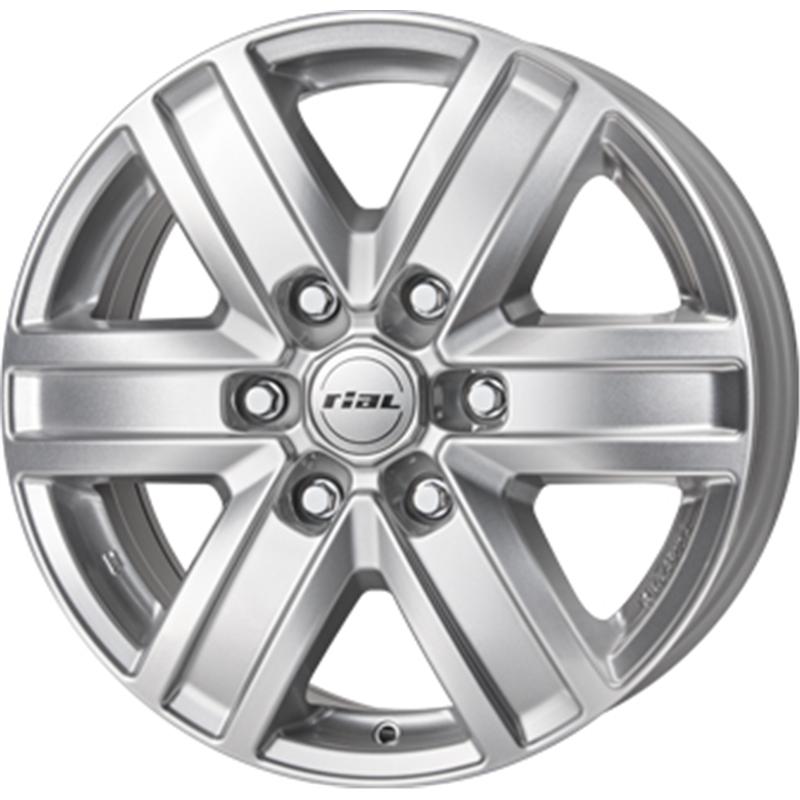 Cerchi in Lega RIAL Transporter 6 Polar Silber 6 fori 17\" 7X17 ET57 6x130