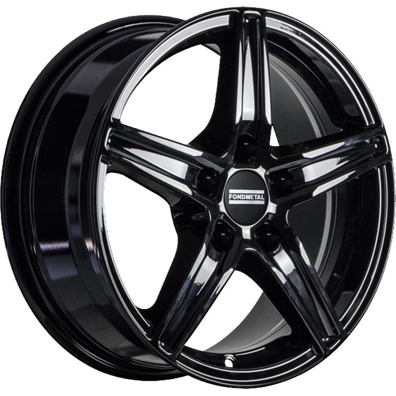 Cerchi in Lega FONDMETAL 8100 Glossy Black 5 fori 17\" 7X17 ET30 5x114.3