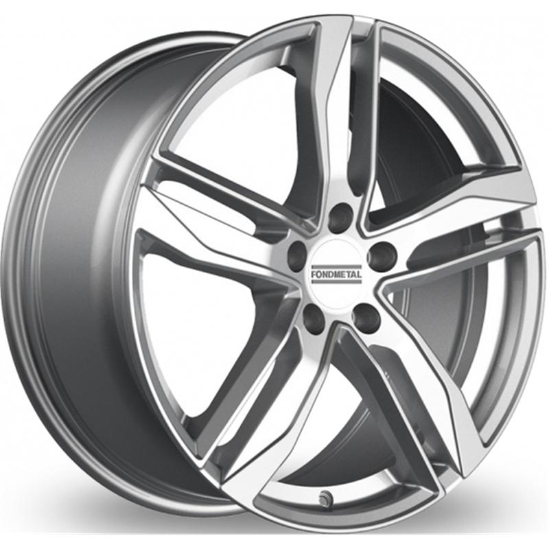 Cerchi in Lega FONDMETAL Hexis Glossy Silver 5 fori 18\" 8X18 ET29 5x112