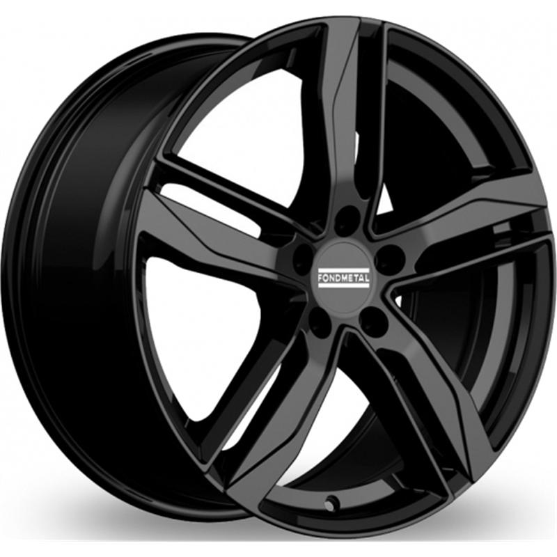 Cerchi in Lega FONDMETAL Hexis Glossy Black 5 fori 18\" 8X18 ET29 5x112
