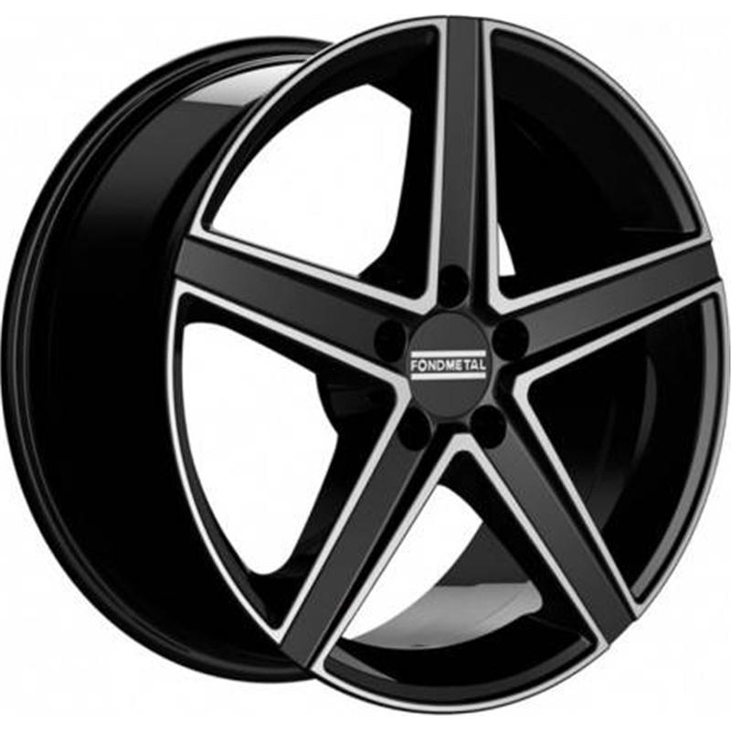 Cerchi in Lega FONDMETAL Ioke Matt Black Machined 5 fori 18\" 8X18 ET48 5x112