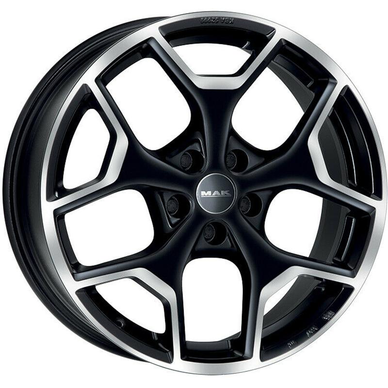 Cerchi in Lega MAK Liberty Black Mirror 5 fori 17\" 7.5X17 ET39 5x110