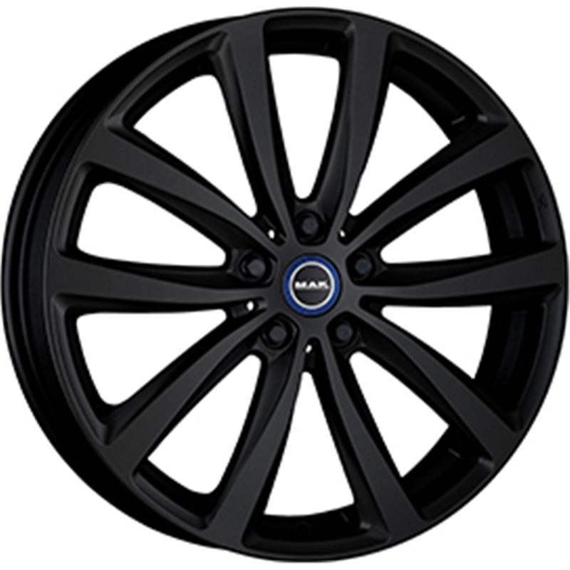 Cerchi in Lega MAK Watt Matt Black 5 fori 19\" 5X19 ET43 5x112