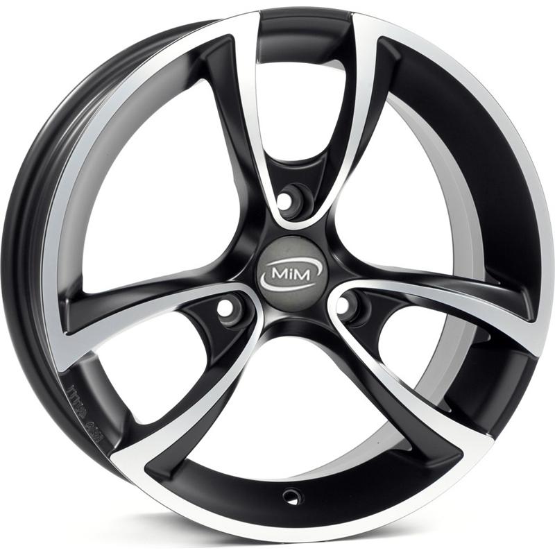 Cerchi in Lega DEDI Bayern Evo Black Polished 3 fori 15\" 5X15 ET20 3x112