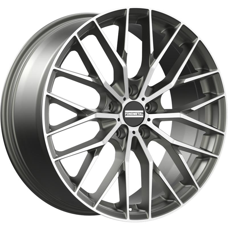 Cerchi in Lega FONDMETAL Makhai Glossy Titanium Machined 5 fori 21\" 11X21 ET24 5x112