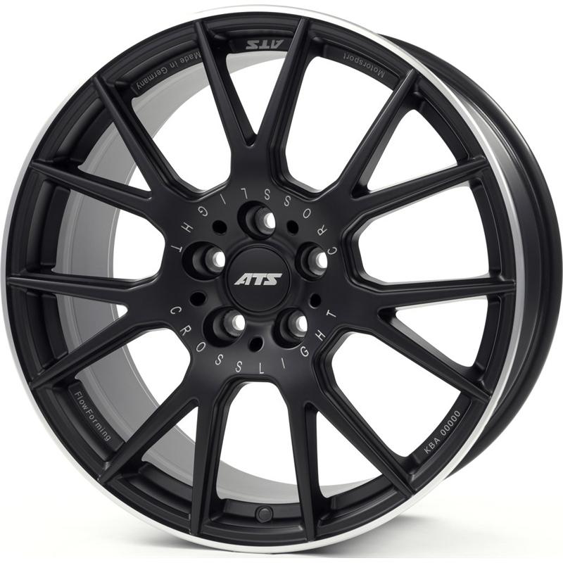 Cerchi in Lega ATS Crosslight Racing Schwarz Hornpoliert 5 fori 19\" 11.5X19 ET45 5x130