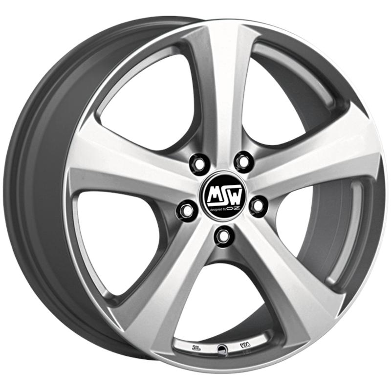 Cerchi in Lega MSW Msw 19 Van Full Silver 5 fori 16\" 6.5X16 ET48 5x118
