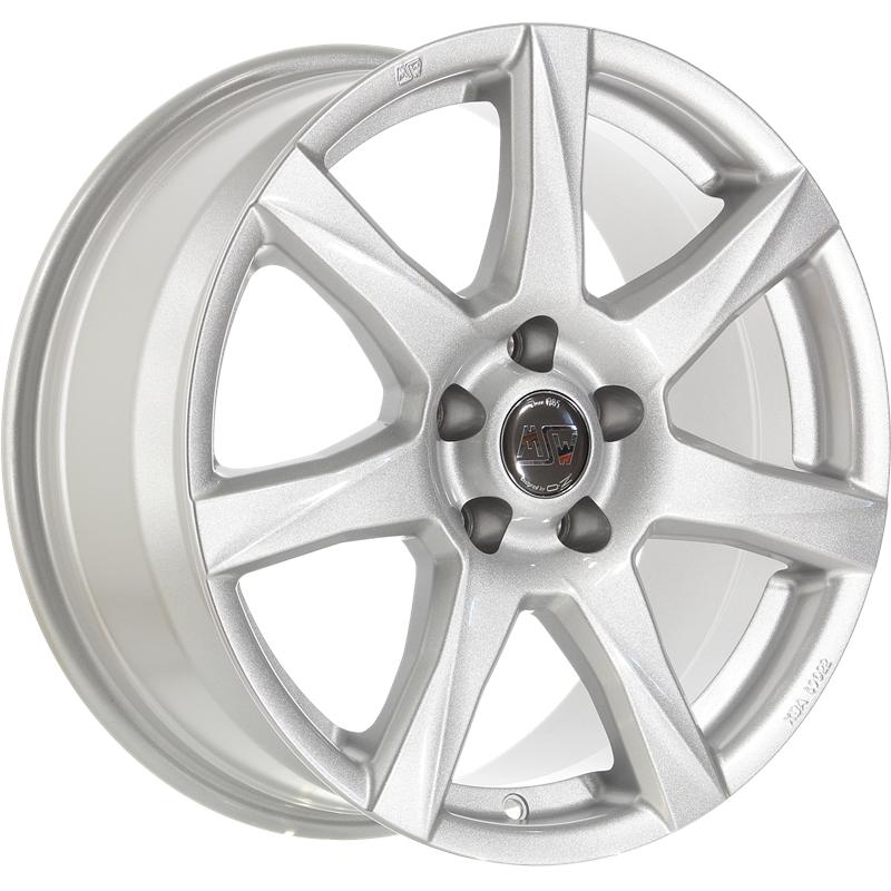 Cerchi in Lega MSW Msw 77 Full Silver 4 fori 15\" 6X15 ET35 4x100