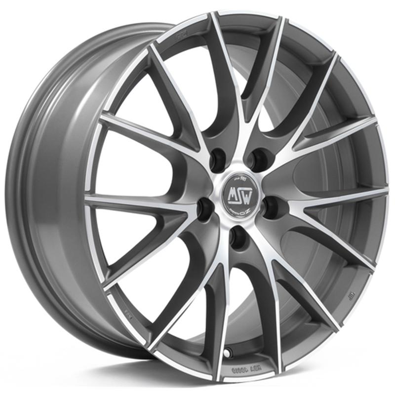 Cerchi in Lega MSW Msw 25 Matt Titan Full Polished 5 fori 18\" 9X18 ET34 5x110