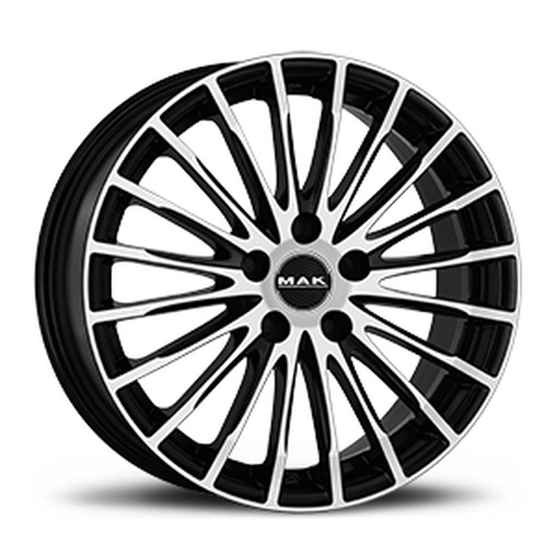Cerchi in Lega MAK Fatale White And Black 5 fori 18\" 8X18 ET42 5x112