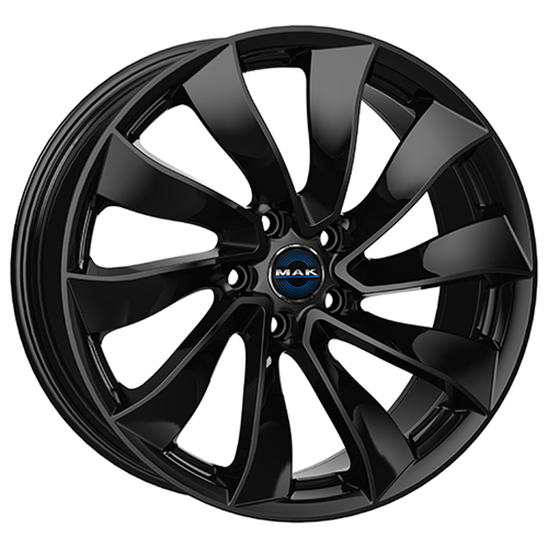 Cerchi in Lega MAK Solar Glossy Black 5 fori 18\" 8.5X18 ET38 5x114.3