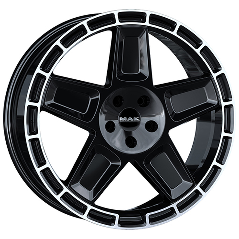 Cerchi in Lega MAK Trek Gloss Black Mirror Ring 6 fori 20\" 9X20 ET55 6x139.7