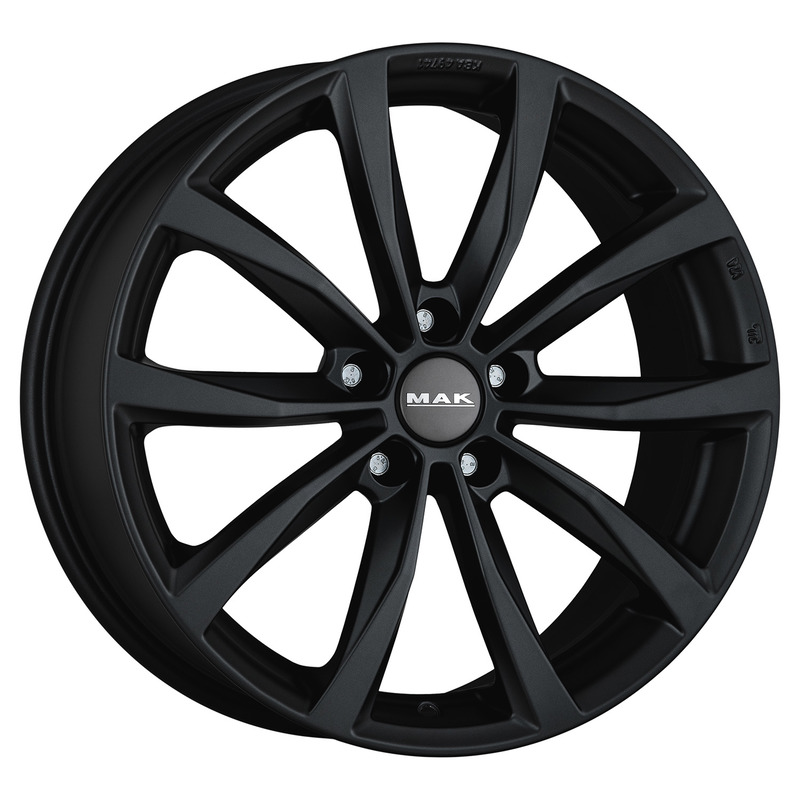 Cerchi in Lega MAK Wolf Matt Black 5 fori 17\" 7X17 ET48 5x114.3