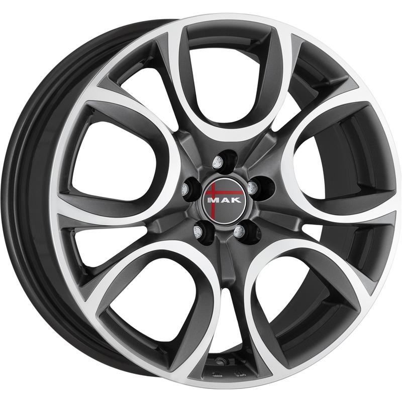 Cerchi in Lega MAK Torino Gun Metallic Mirror 4 fori 17\" 7X17 ET35 4x98