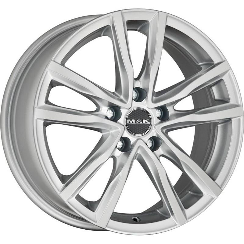 Cerchi in Lega MAK Milano Silver 5 fori 17\" 8X17 ET50 5x114.3
