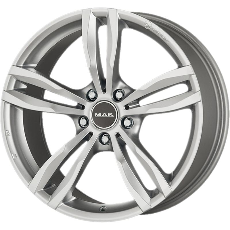 Cerchi in Lega MAK Luft Silver 5 fori 17\" 7.5X17 ET52 5x112